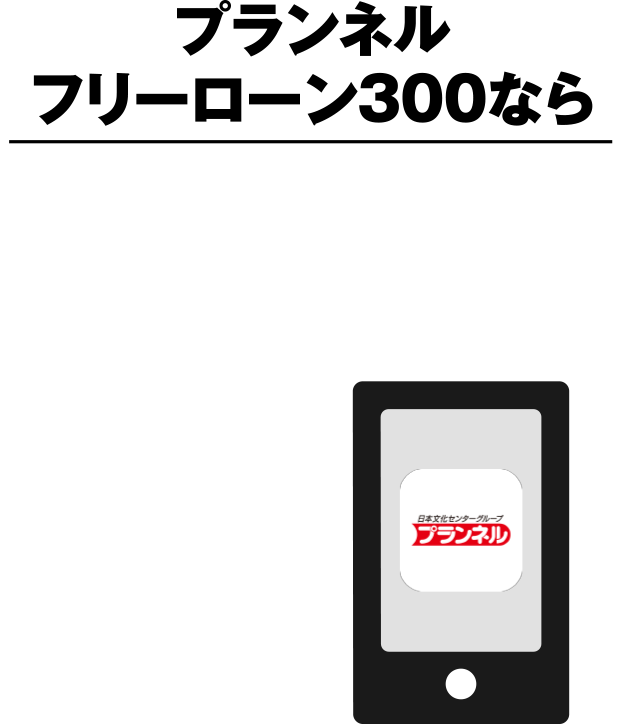 プランネルフリーローン300なら申込から契約まで全部スマホで手続き完了!!